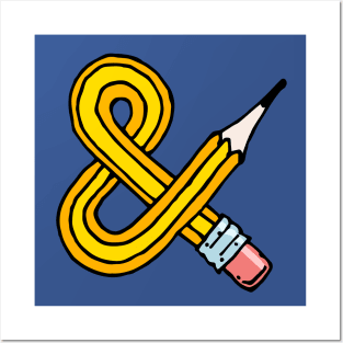 Pencil Ampersand Posters and Art